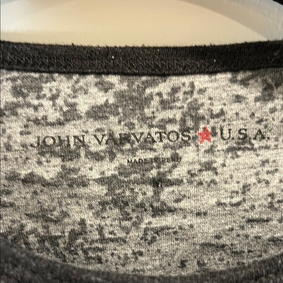 John Varvatos Charcoal and Heather Long Sleeve Aerosmith Tee - Picture 3 of 4